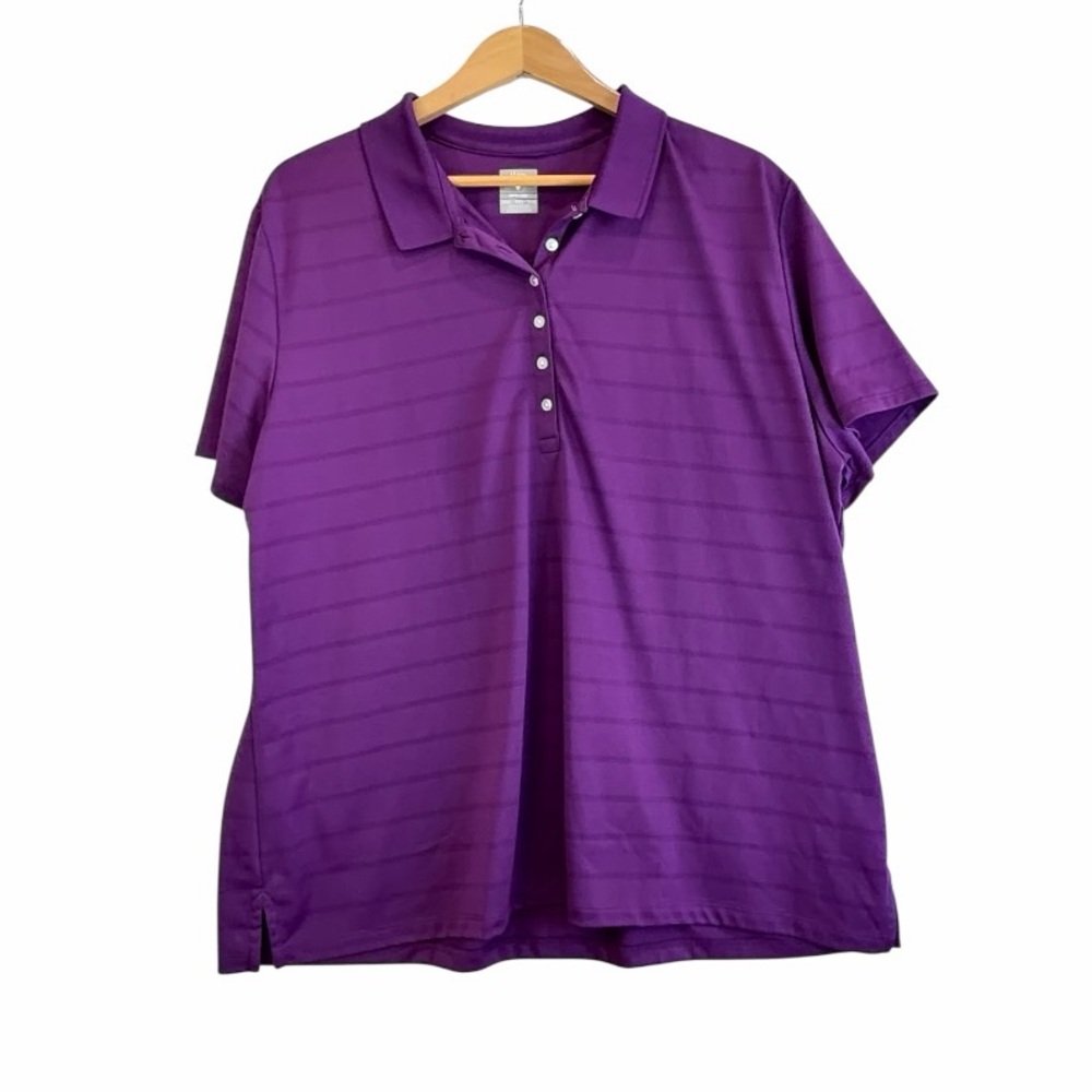 Callaway Women's Royal Purple Button Down Shirt XXXL Plus Size